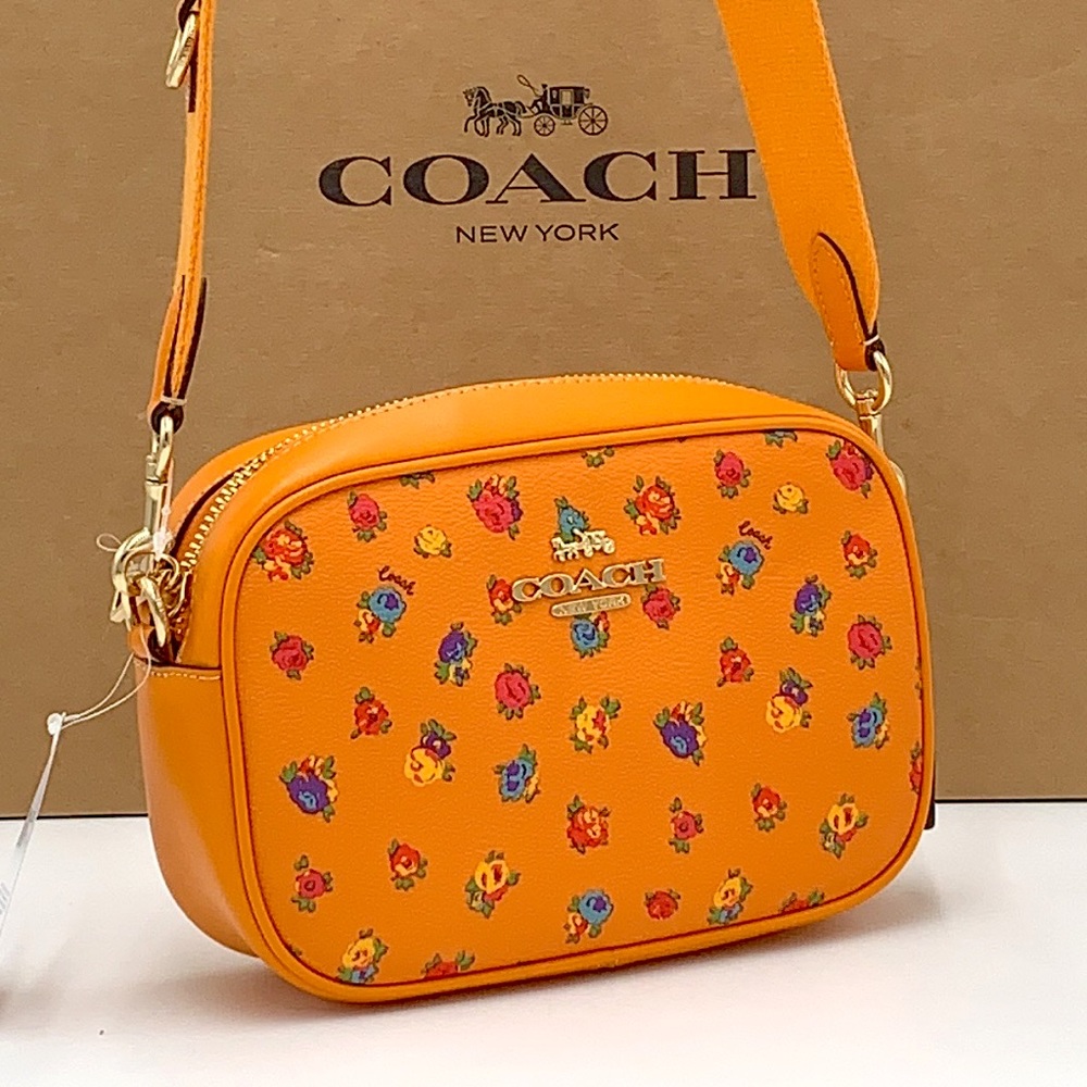 COACH Mini Jamie Camera Bag With Mini Vintage Rose Print
Im/Light Orange NWT - Picture 2 of 16